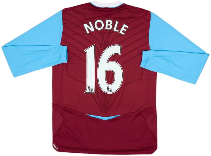 2008-09 West Ham Home L/S Shirt Noble #16 - 8/10 - (S)