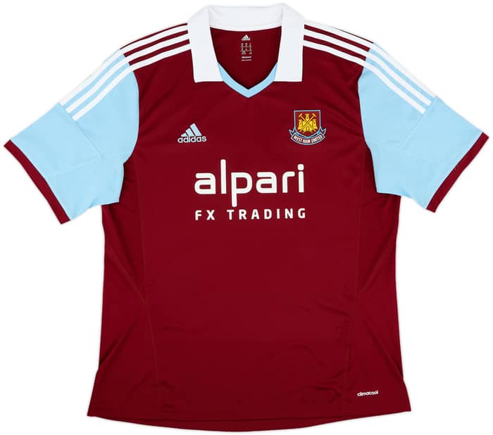 2013-14 West Ham Home Shirt Noble #16 - 8/10 - (XL)
