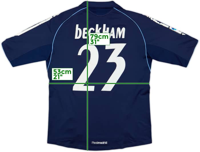 2005-06 Real Madrid Away Shirt Beckham #23 - 5/10 - (M)