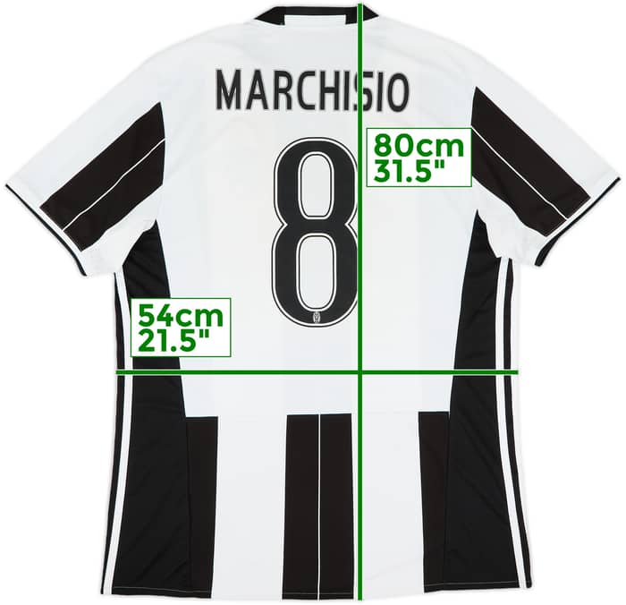 2016-17 Juventus Home Shirt Marchisio #8 - 7/10 - (L)