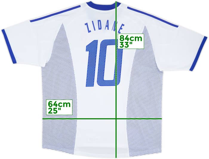 2002-04 France Away Shirt Zidane #10 - 8/10 - (XXL)