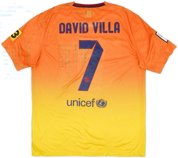 2012-13 Barcelona Away Shirt David Villa #7 - 6/10 - (L)