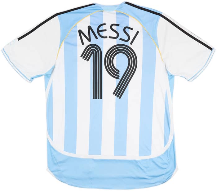 2005-07 Argentina Home Shirt Messi #19 - 5/10 - (XL)