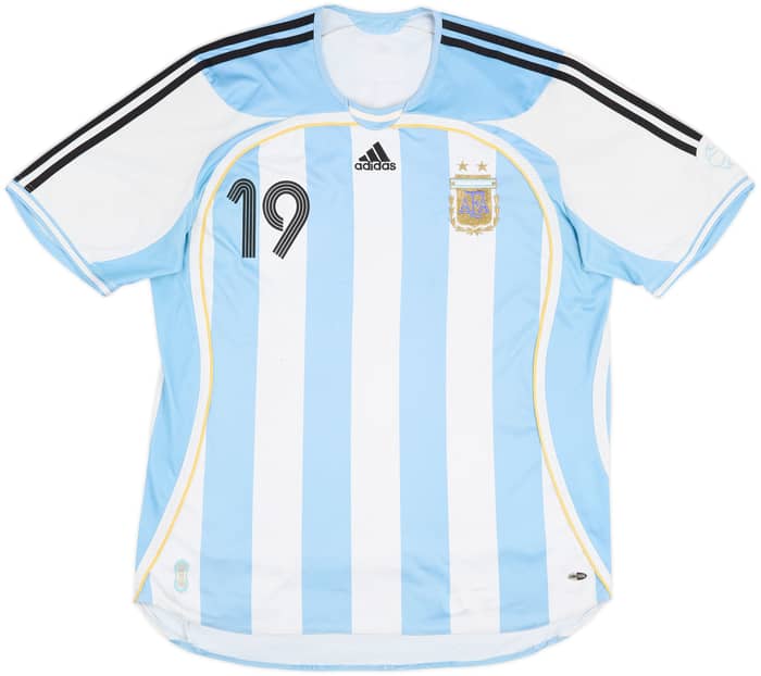 2005-07 Argentina Home Shirt Messi #19 - 5/10 - (XL)
