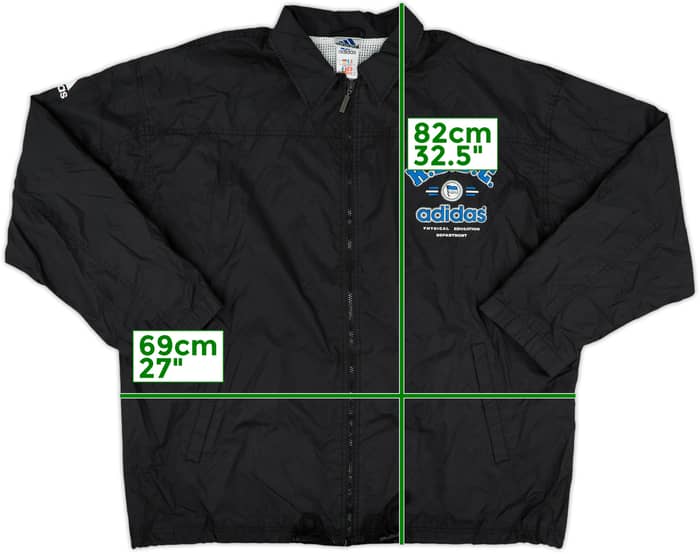1992-93 Hertha Berlin Physical Education Department adidas Bench Coat - 7/10 - (L)