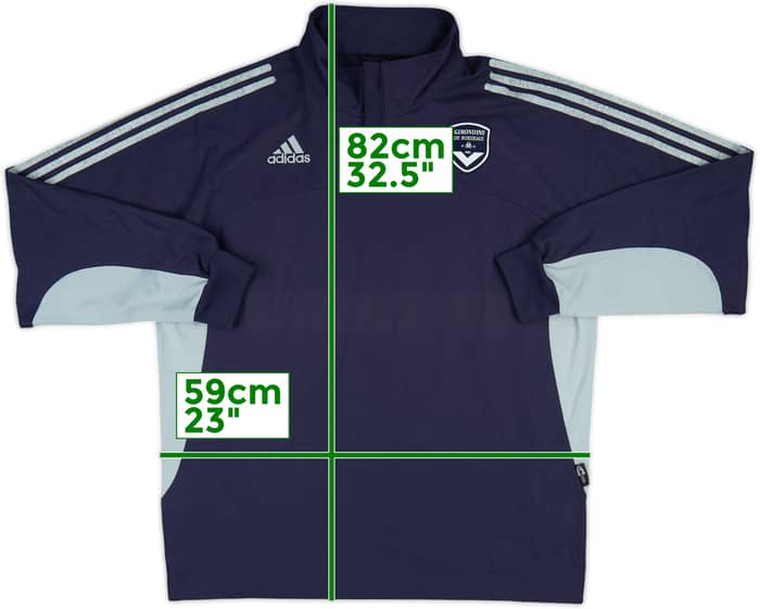 2002-03 Bordeaux adidas 1/4 Zip Drill Top - 6/10 - (L)