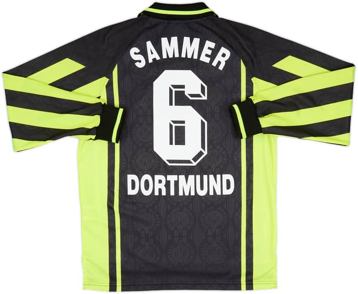 1996-97 Borussia Dortmund Away L/S Shirt Sammer #6 - 8/10 - (M)