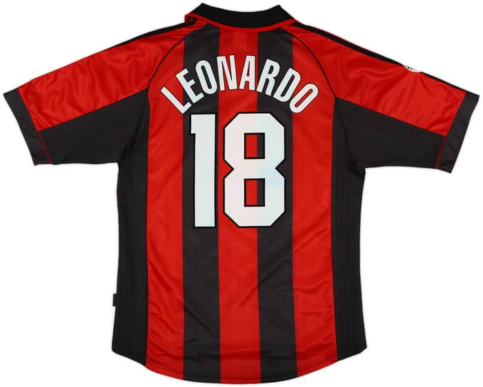 1998-00 AC Milan Home Shirt Leonardo #18 - 9/10 - (M)