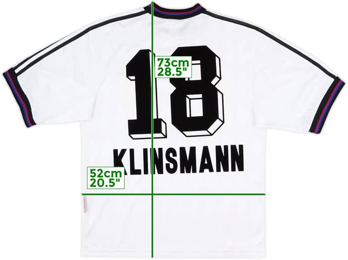 1996-98 Bayern Munich Away Shirt Klinsmann #18 - 7/10 - (M)