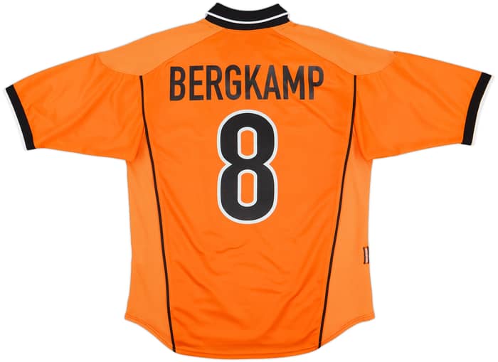 1998-00 Netherlands Home Shirt Bergkamp #8 - 9/10 - (M)