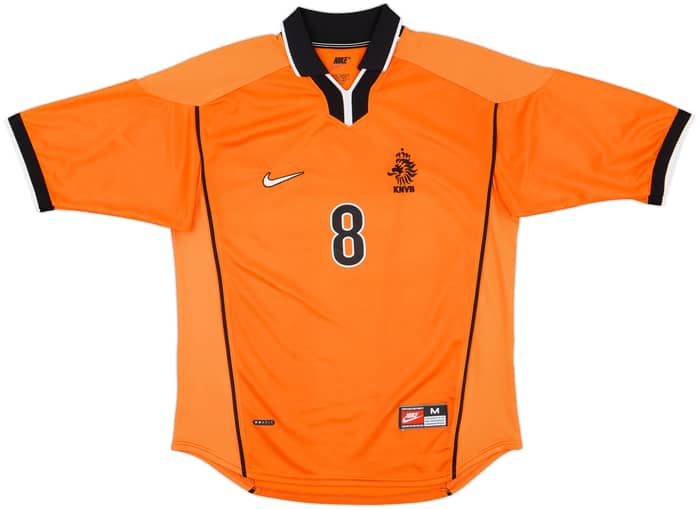 1998-00 Netherlands Home Shirt Bergkamp #8 - 9/10 - (M)