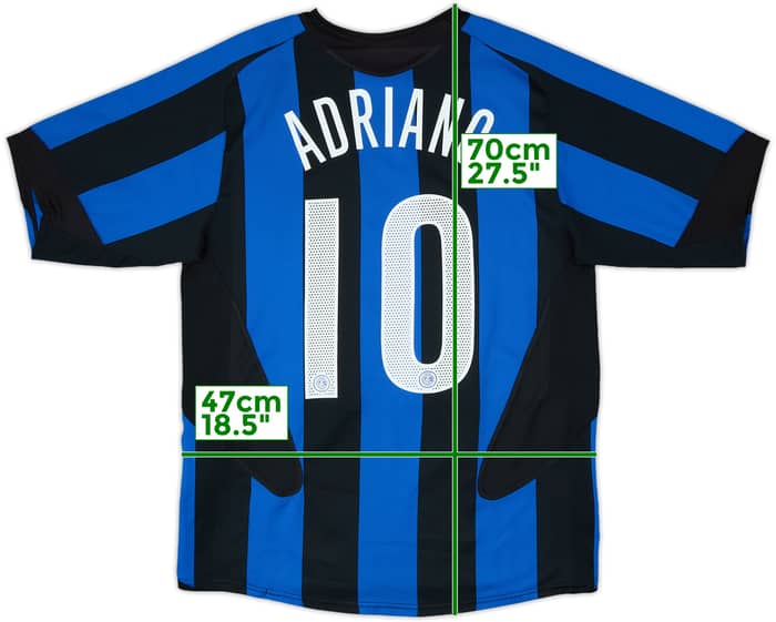 2005-06 Inter Milan Home Shirt Adriano #10 - 8/10 - (M)