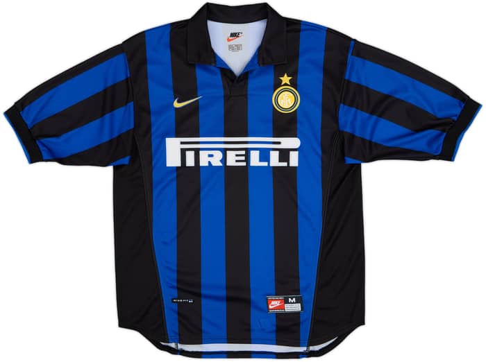 1998-99 Inter Milan Home Shirt Ronaldo #9 - 9/10 - (M)
