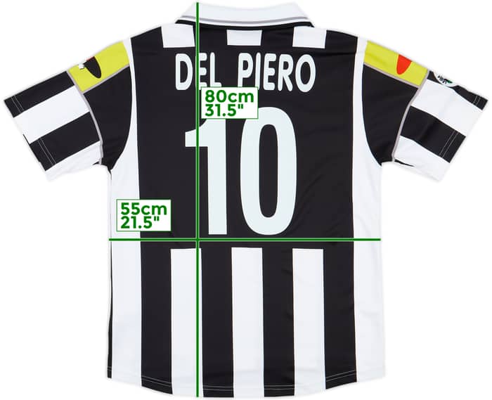 2000-01 Juventus Home Shirt Del Piero #10 - 10/10 - (M)
