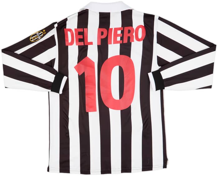 1998-99 Juventus Home L/S Shirt Del Piero #10 - 7/10 - (M)