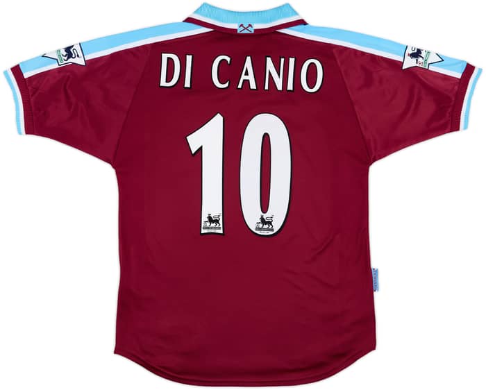 1999-01 West Ham Home Shirt Di Canio #10 - 9/10 - (M)