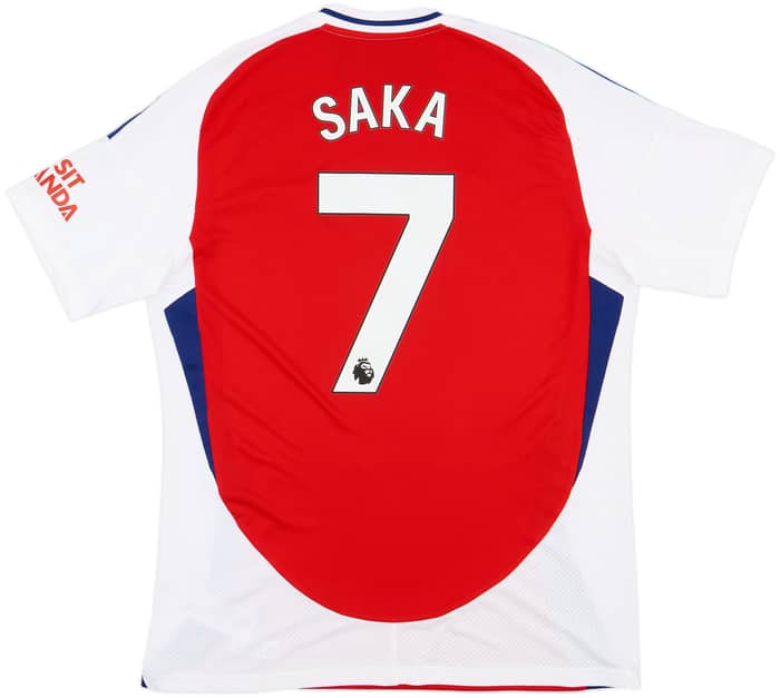 2024-25 Arsenal Home Shirt Saka #7 - 9/10 - (L)
