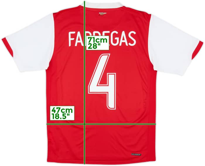 2006-08 Arsenal Home Shirt Fabregas #4 - 6/10 - (M)