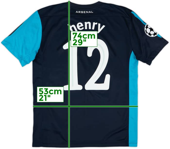 2011-12 Arsenal Away Shirt Henry #12 - 8/10 - (M)