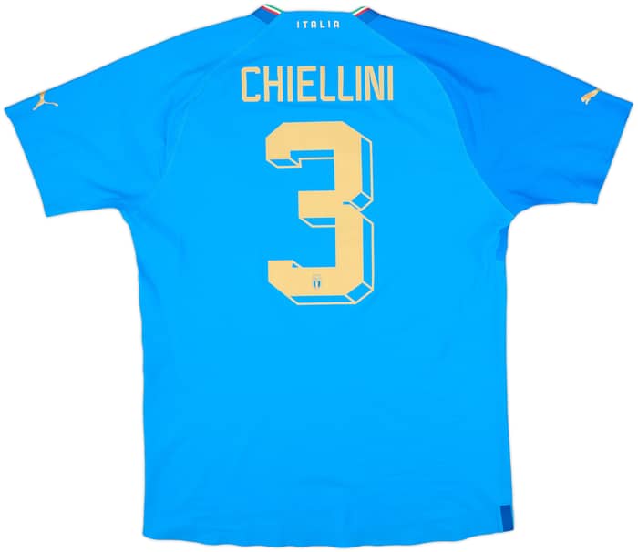 2022-23 Italy Authentic Home Shirt Chiellini #3 - 10/10 - (L)