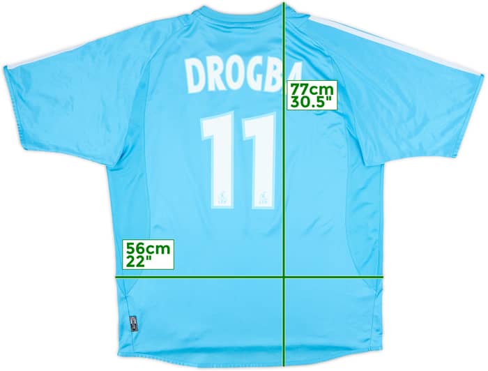 2003-04 Olympique Marseille Away Shirt Drogba #11 - 9/10 - (L)