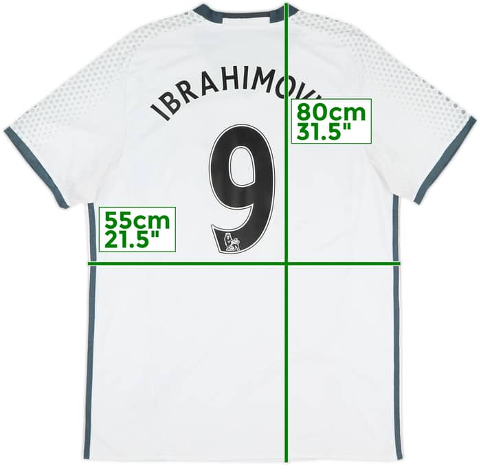 2016-17 Manchester United Third Shirt Ibrahimovic #9 - 6/10 - (XL)