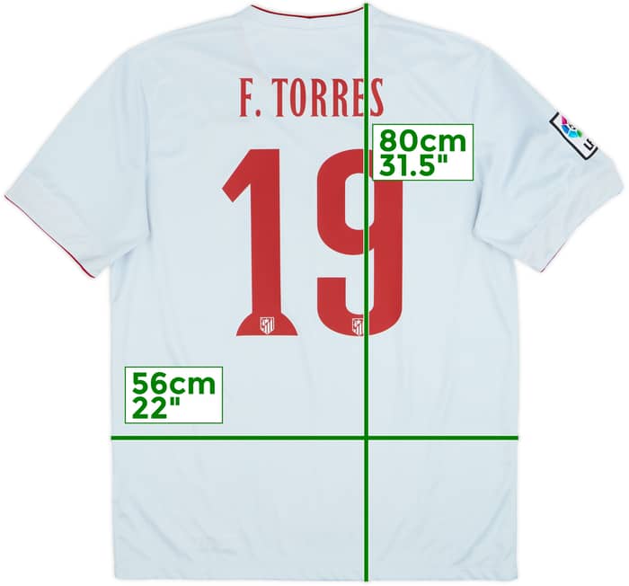 2014-15 Atletico Madrid Away Shirt F.Torres #19 - 9/10 - (L)