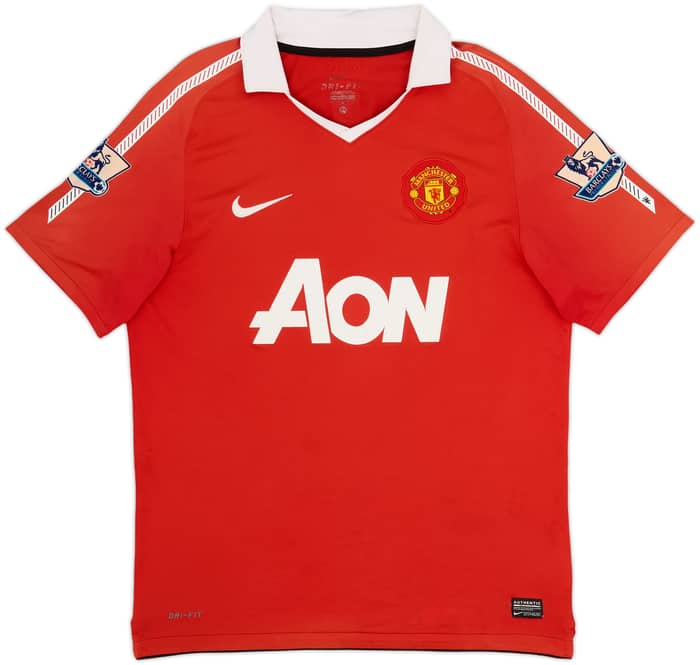 Camiseta de local del Manchester United 2010-11 J.S.Park #13 - 6/10 - (M)