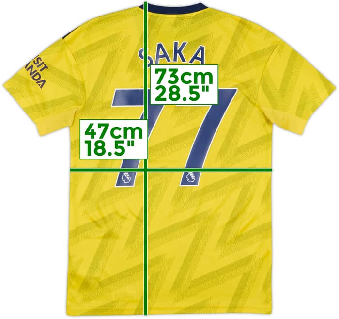 2019-20 Arsenal Away Shirt Saka #77 - 10/10 - (S)