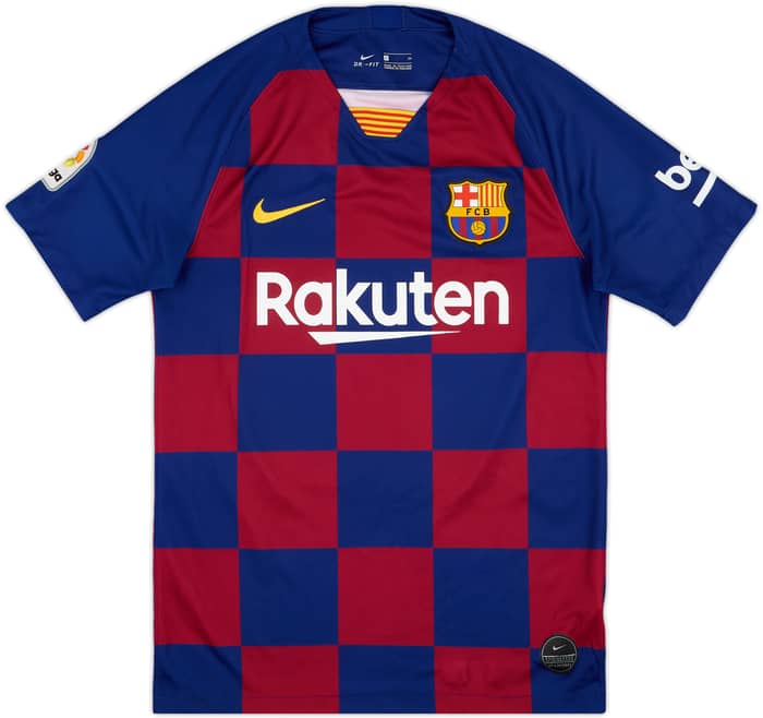 2019-20 Barcelona Home Shirt Messi #10 - 9/10 - (S)