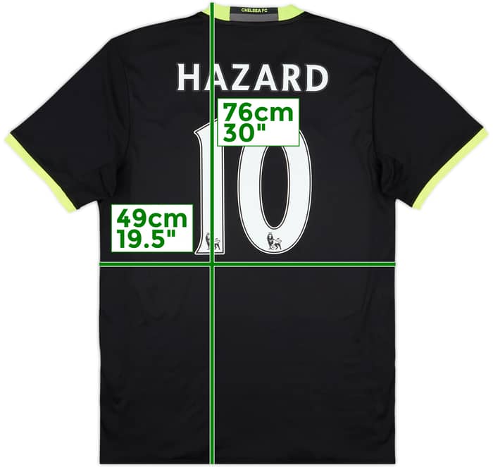 2016-17 Chelsea Away Shirt Hazard #10 - 8/10 - (M)