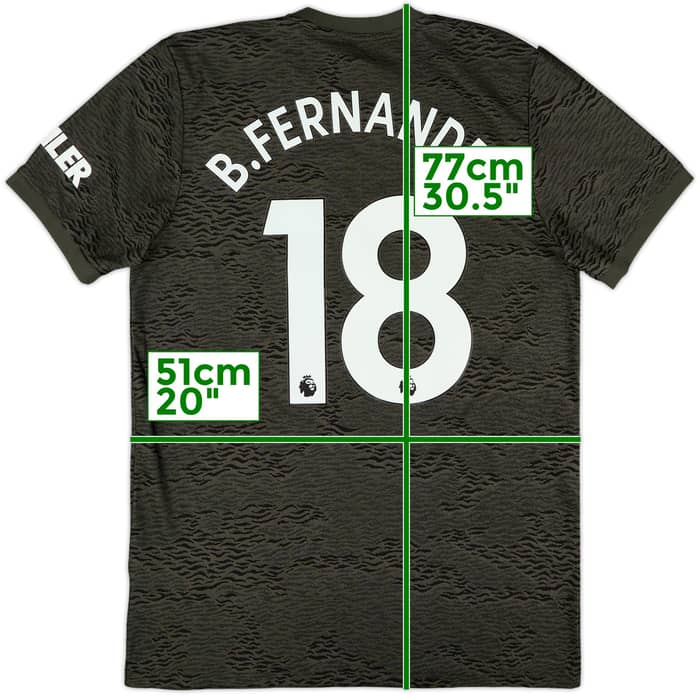 2020-21 Manchester United Away Shirt B.Fernandes #18 - 8/10 - (M)