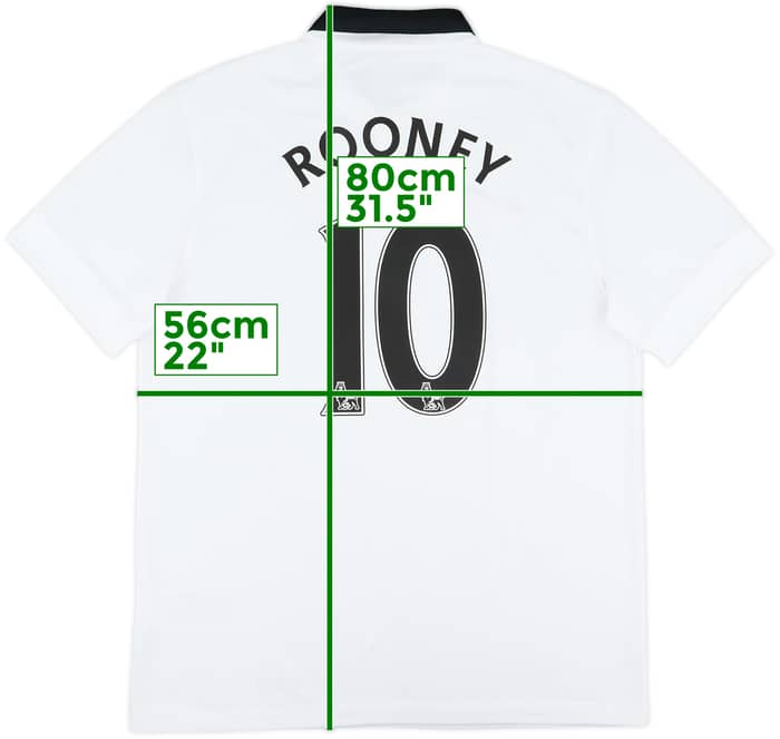 2014-15 Manchester United Away Shirt Rooney #10 - 6/10 - (L)