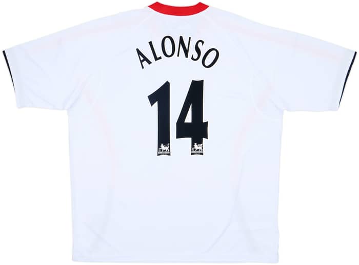 2005-06 Liverpool Away Shirt Alonso #14 (3XL)
