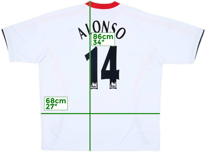 2005-06 Liverpool Away Shirt Alonso #14 (3XL)