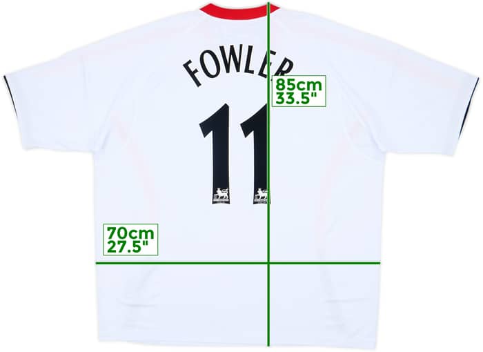 2005-06 Liverpool Away Shirt Fowler #11 (3XL)