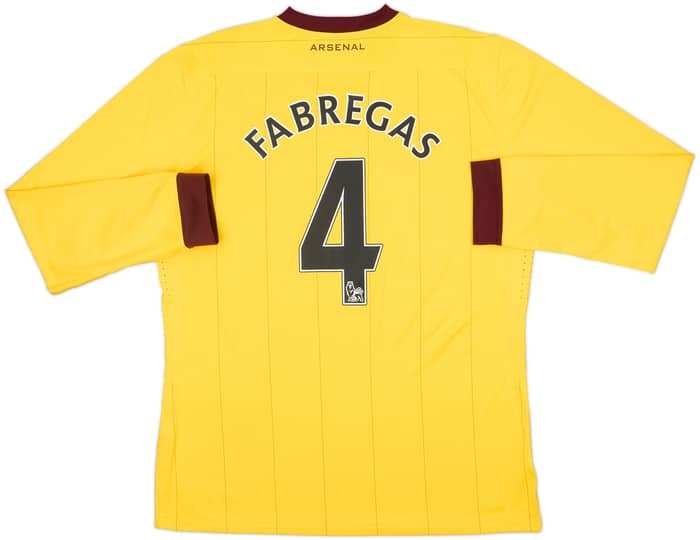 2010-13 Arsenal Player Issue Away L/S Shirt Fabregas #4 - 10/10 - (XL)