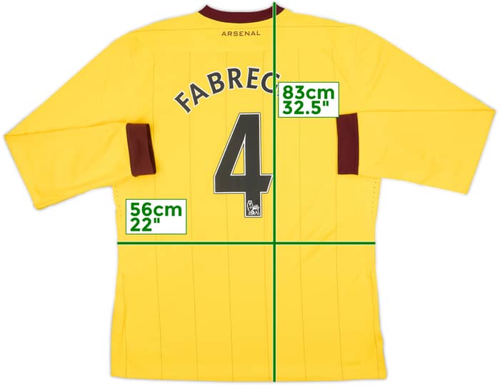 2010-13 Arsenal Player Issue Away L/S Shirt Fabregas #4 - 10/10 - (XL)