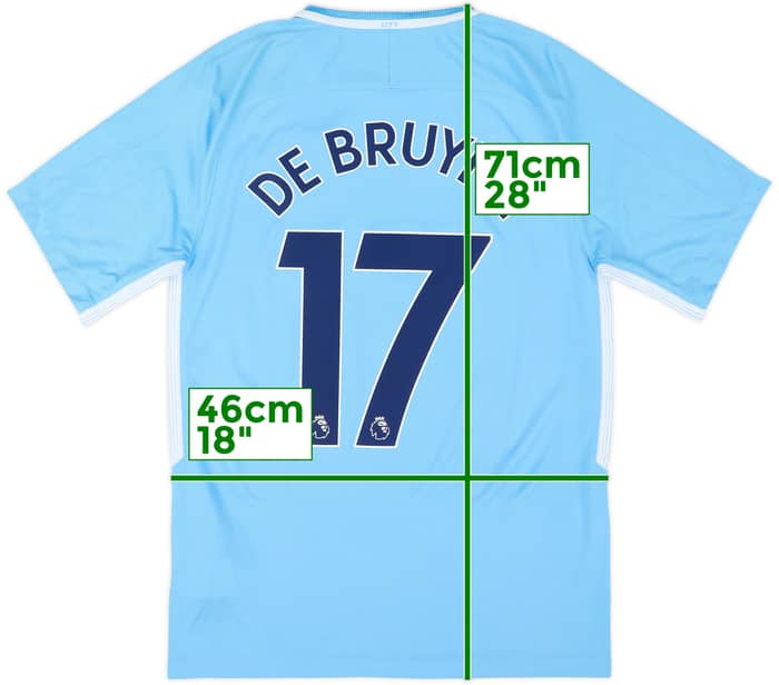 2017-18 Manchester City Home Shirt De Bruyne #17 (S)