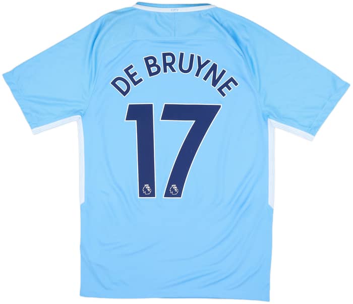 2017-18 Manchester City Home Shirt De Bruyne #17 (S)