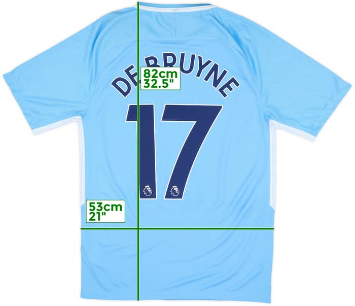2017-18 Manchester City Home Shirt De Bruyne #17 (S)