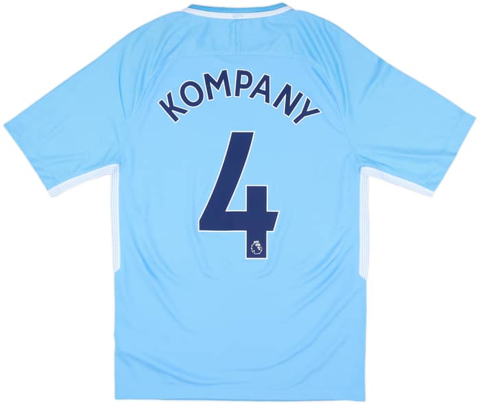 2017-18 Manchester City Home Shirt Kompany #4 (S)