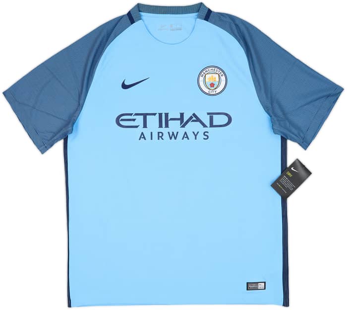 2016-17 Manchester City Home Shirt Kun Aguero #10 (L)