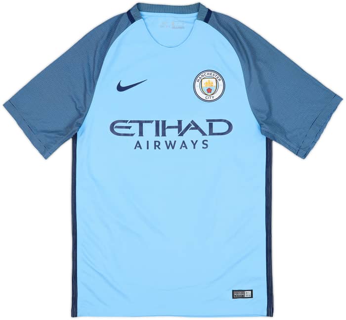 2016-17 Manchester City Home Shirt Kun Aguero #10 (S)