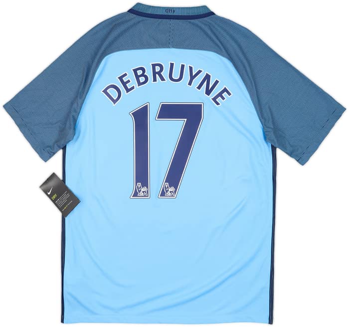 2016-17 Manchester City Home Shirt DeBruyne #17 (M)