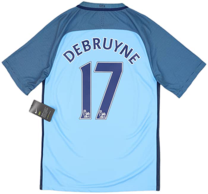 2016-17 Manchester City Home Shirt DeBruyne #17 (S)