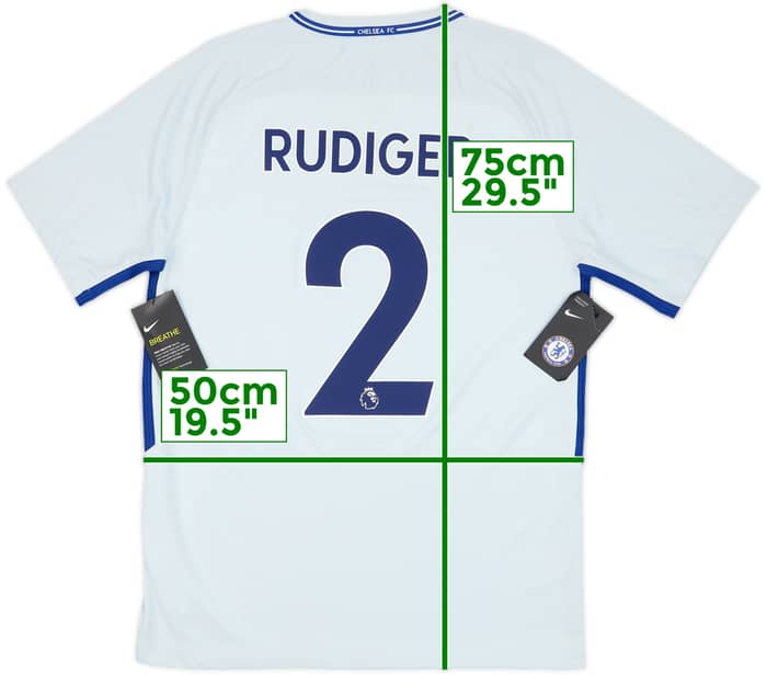2017-18 Chelsea Away Shirt Rudiger #2 (M)