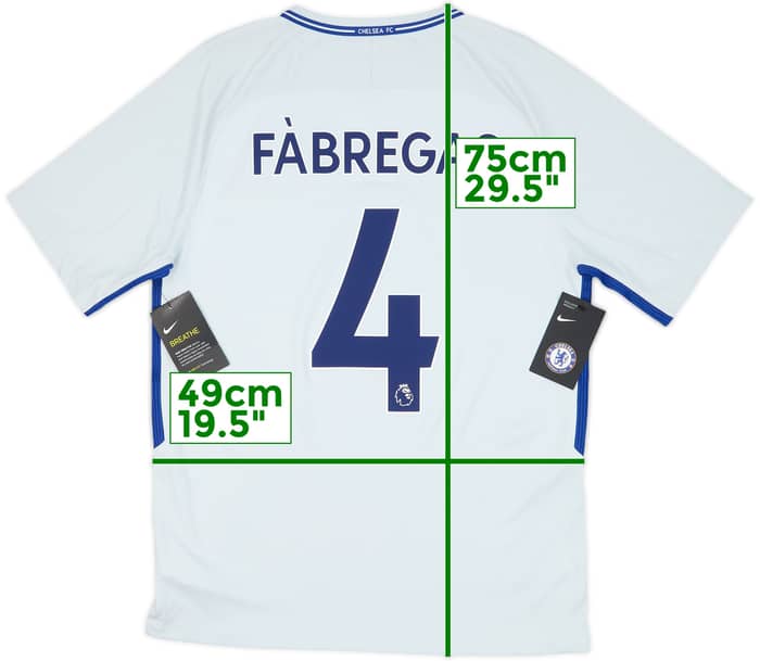 2017-18 Chelsea Away Shirt Fabregas #4 (M)