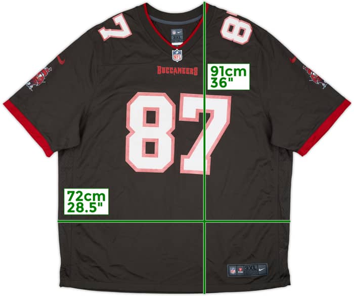 2020-21 Tampa Bay Buccaneers Gronkowski #87 Nike Game Alternate Jersey - 5/10 - (3XL)