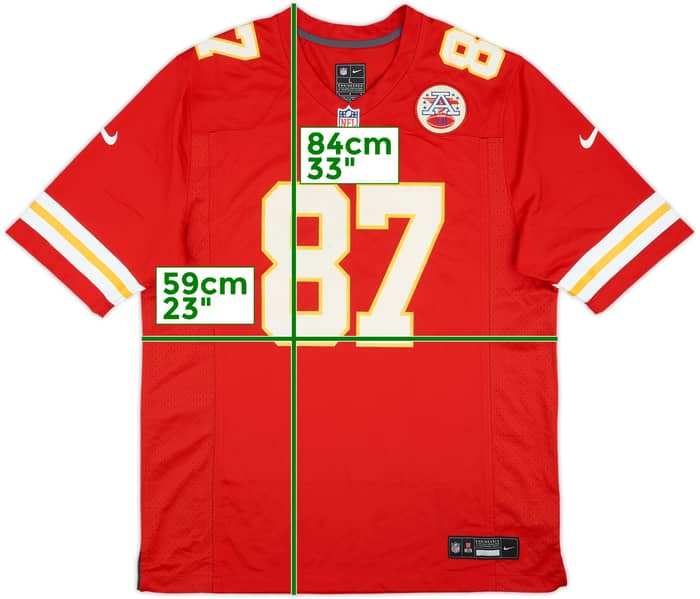 2023-25 Kansas City Chiefs Kelce #87 Nike Game Home Jersey - 5/10 - (L)